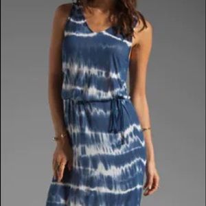 Emilia Tie Dye Dress in Peacoat